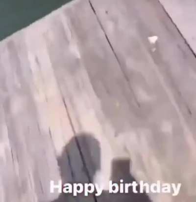 Trying to hit a golf ball between the birthday boy&rsquo;s legs&hellip;