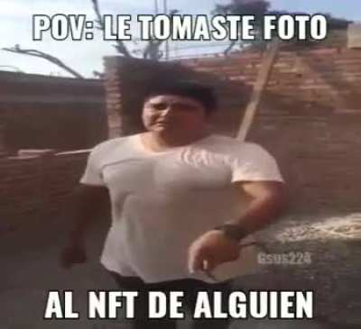 Juanito haciendo la broma del NFT be like