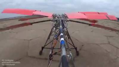 Ornithopter test flight
