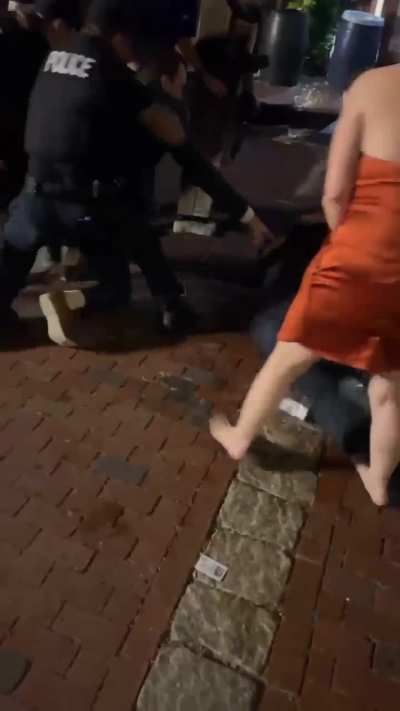 Wedding party in Newport RI decides to fight the cops