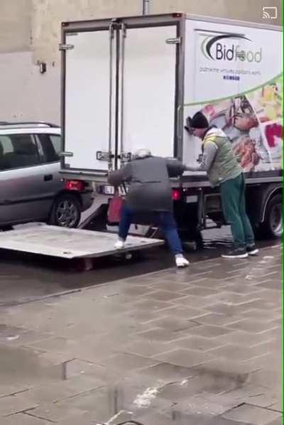 Wholesome truck driver