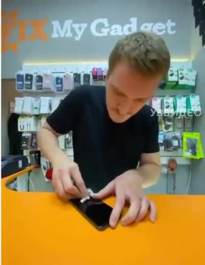The phone repair technician