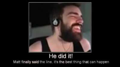 he said the thing!