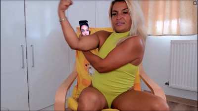 Buff tanned dominant horny Romanian woman.