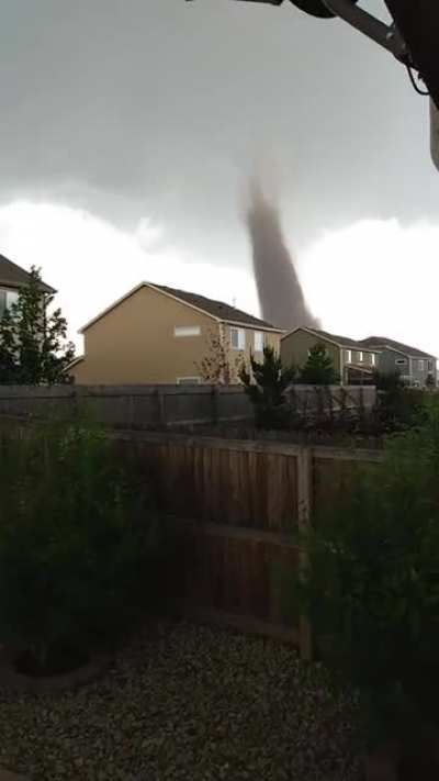 Spent 5 hours getting chemotherapy this morning, came home feeling like crap. Laid down to nap..alarms and sirens start blasting. Rush 5 cats to the basement and prep shelter. Go outside to see this in my subdivision.