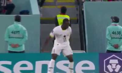 Cristiano Ronaldo&rsquo;s reaction to a Ghanaian player, doing his celebration. 🇵🇹 vs 🇬🇭
