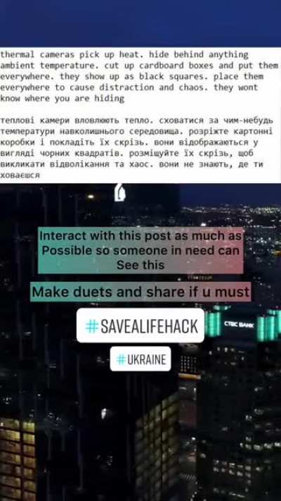 Tips for Ukrainians to disable Russian tanks from an American Tanker. Hoping to spread the word to Ukrainians defending themselves at home.