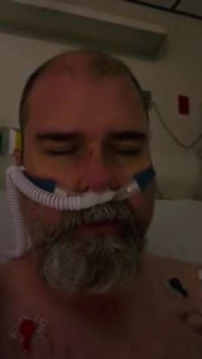 Antimask covidiot thought the virus was just a hoax. Then he caught it. Now he's in the hospital, about to be intubated and put on a ventilator.
