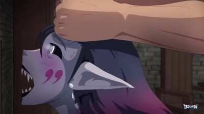 "The Naughty Adventures of a Cartoon Cutie and a Monster Girl" Oh boy, you won't want to miss this! A naughty little cartoon cutie has found herself in a sticky situation with a monster girl, and let's just say things g