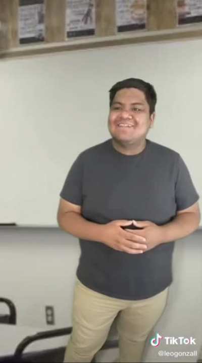 The former student who comes to visit their old teacher