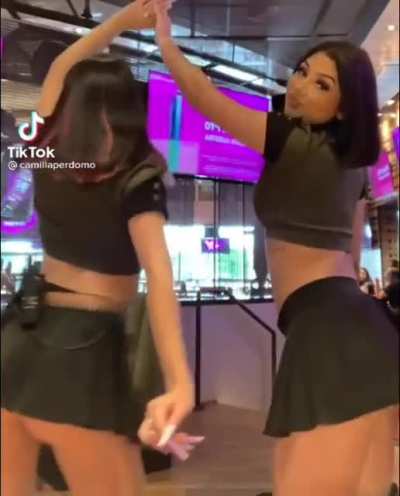 The skirt's a little too short