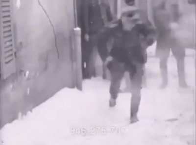 Me and the boys having a blast when it starts snowing