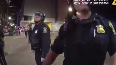 Cop self reports on his colleagues body cam