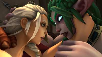 Jaina and Tyrande get impregnated by Kul Tirans (Lawnmower333)