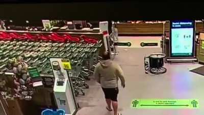 A Path of Destruction in a Shopping Mall