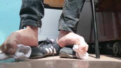 Sneakers and socks