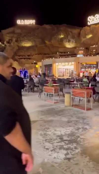 Instagram "model" walking around streets in Egypt