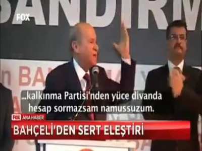 13 Mart 2021 tarihinde Andımızın kaldırılması lehinde oy veren "*Milliyet&ccedil;i* Hareket Partisi" Başkanı Devlet Bah&ccedil;eli'nin 7 yıl &ouml;nceki konuşması