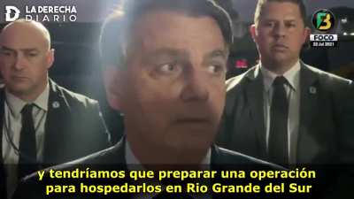 Bolsonaro se cruza con un argentino