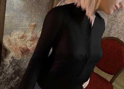 Made my own VR version of her. Oh great possible fun to be had!