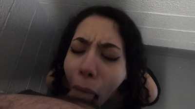 She wanted my whole cock! So I shoved it down her throat 😳