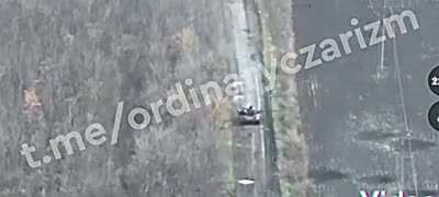Point-Blank: A Ukrainian tank, not noticing the Russian, gets ambushed
