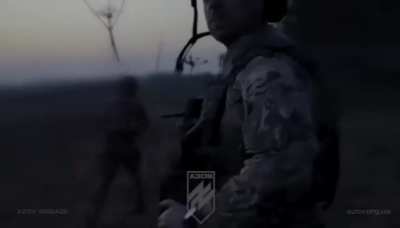 BM-21 Grad 122mm firing at Russian targets near the Kreminna region at dawn. Azov Assault Brigade of the National Guard of Ukraine. May 2024