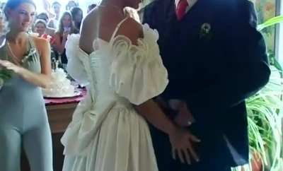 You may blow the groom