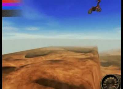 Still my favorite "world boundary" mechanic. (Microsoft's Motocross Madness, 1998)