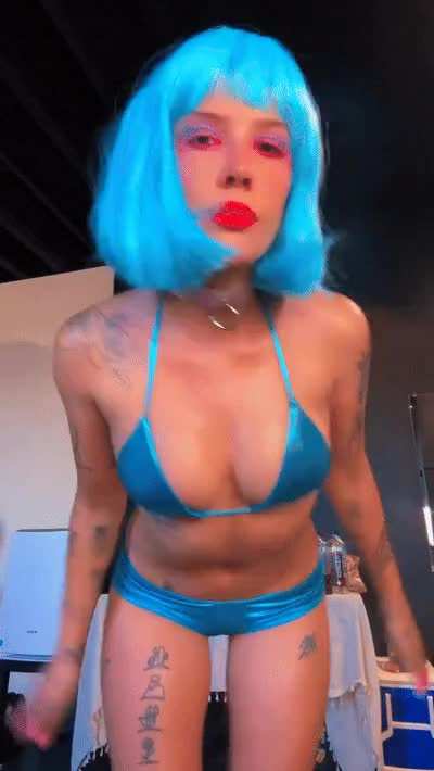 Halsey in Bikini