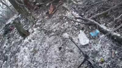 Ukrainian Soldiers gets evacuated after getting wounded from artillery. Music from original source