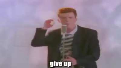 He gave up