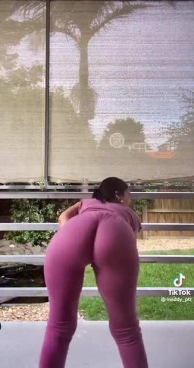 Pants are almost Molded to her 😅
