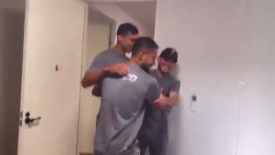Mexican Athletes Testing Out the New Olympic Anti-Sex Beds