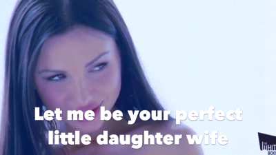 What a little slut. Egging your own father on, daring me to get you pregnant 😵&zwj;💫