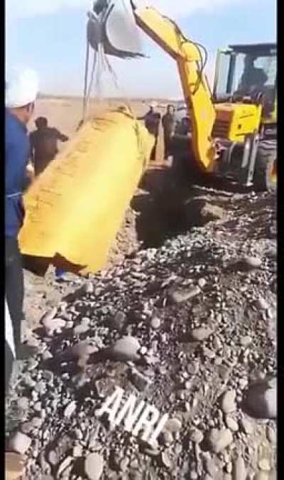 Hit by coffin.