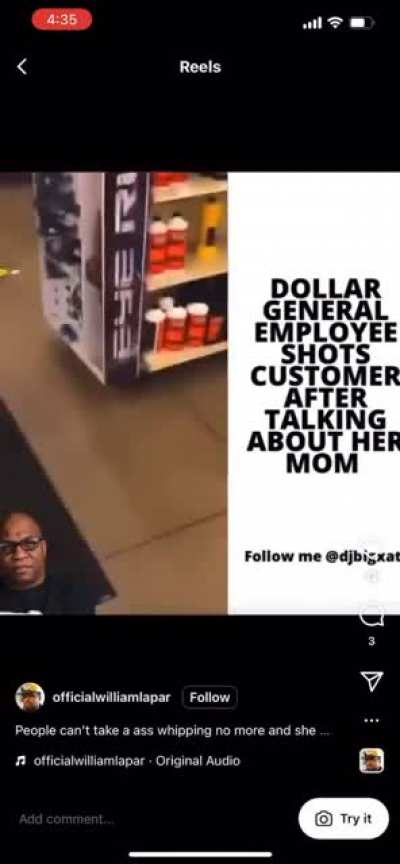 employee shoots customer after fight (O'Reilly Auto Parts not Dollar General)