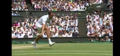 Enhanced view of the double bounce from BBC coverage 
