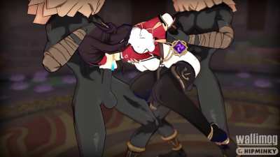Beidou spit-roasted by Hilichurls (HipMinky) [Genshin Impact]