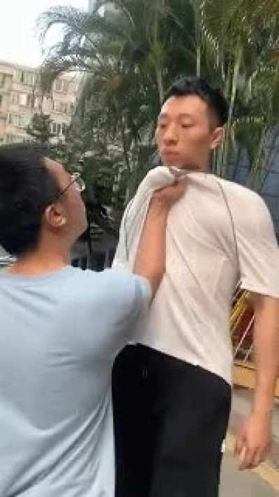Two angry pedestrians