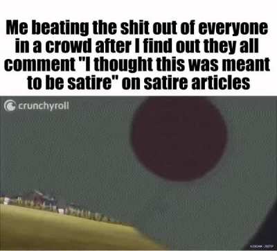 No good comment ideas = &ldquo;I thought this was meant to be satire!!!!&rdquo;