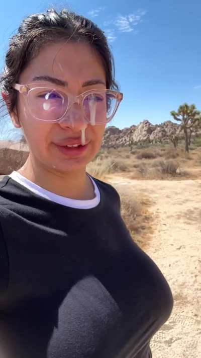 Just some cum in a major park on a 110&deg;F day 