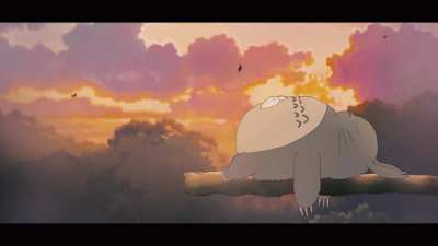 I made a little animation of totoro just relaxing