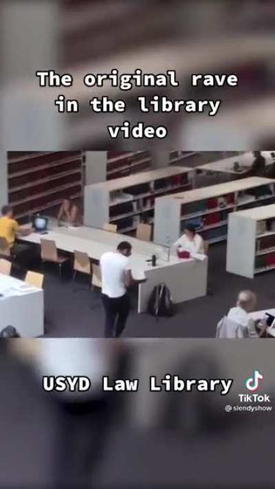 Having fun in the library
