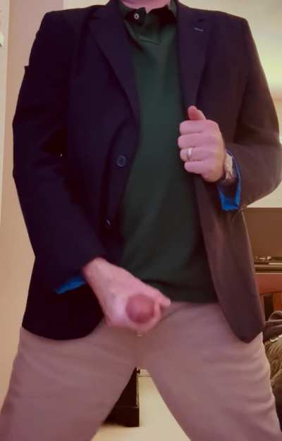 Shooting A Load Before Taking My Wife Out To Lunch 