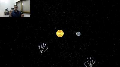 Using TensorFlow.js AI hand recognition to control Three.js objects