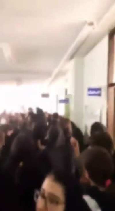 IRAN: Highschool girls take over their school and chant "death to the dictator"