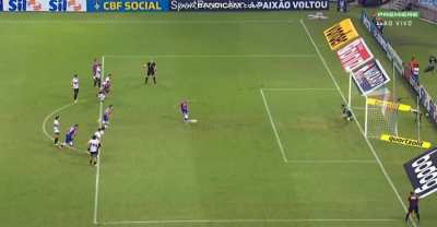 Sarrafiore (attacking mid) saves penalty after GK Wilson is sent off for going over the line