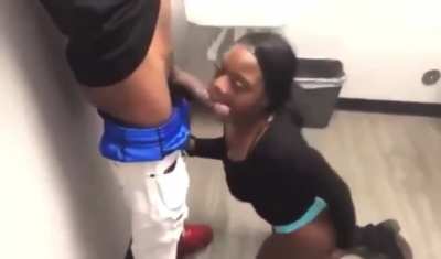 Spit got all on her shirt she don&rsquo;t give a fuck