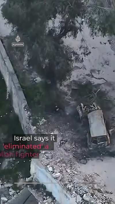 Footage has emerged of an Israeli drone killing an injured man after he survived an Israeli air strike in Lebanon. He covers his face as the drone approaches before it explodes.